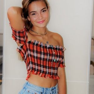 Plaid Crop Top